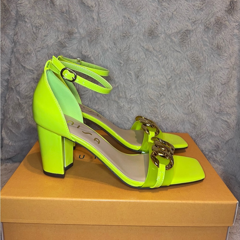 Unisa Neon Green Sandals